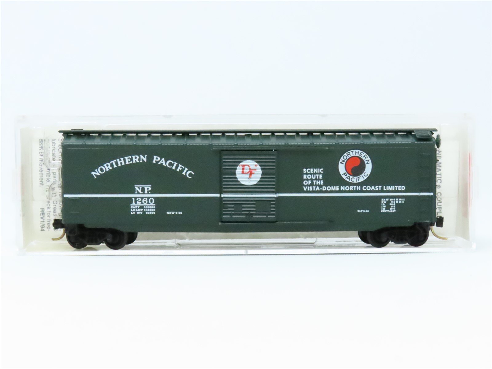 N Scale Micro-Trains MTL 31250 NP Northern Pacific 50' Single Door Box Car #1260