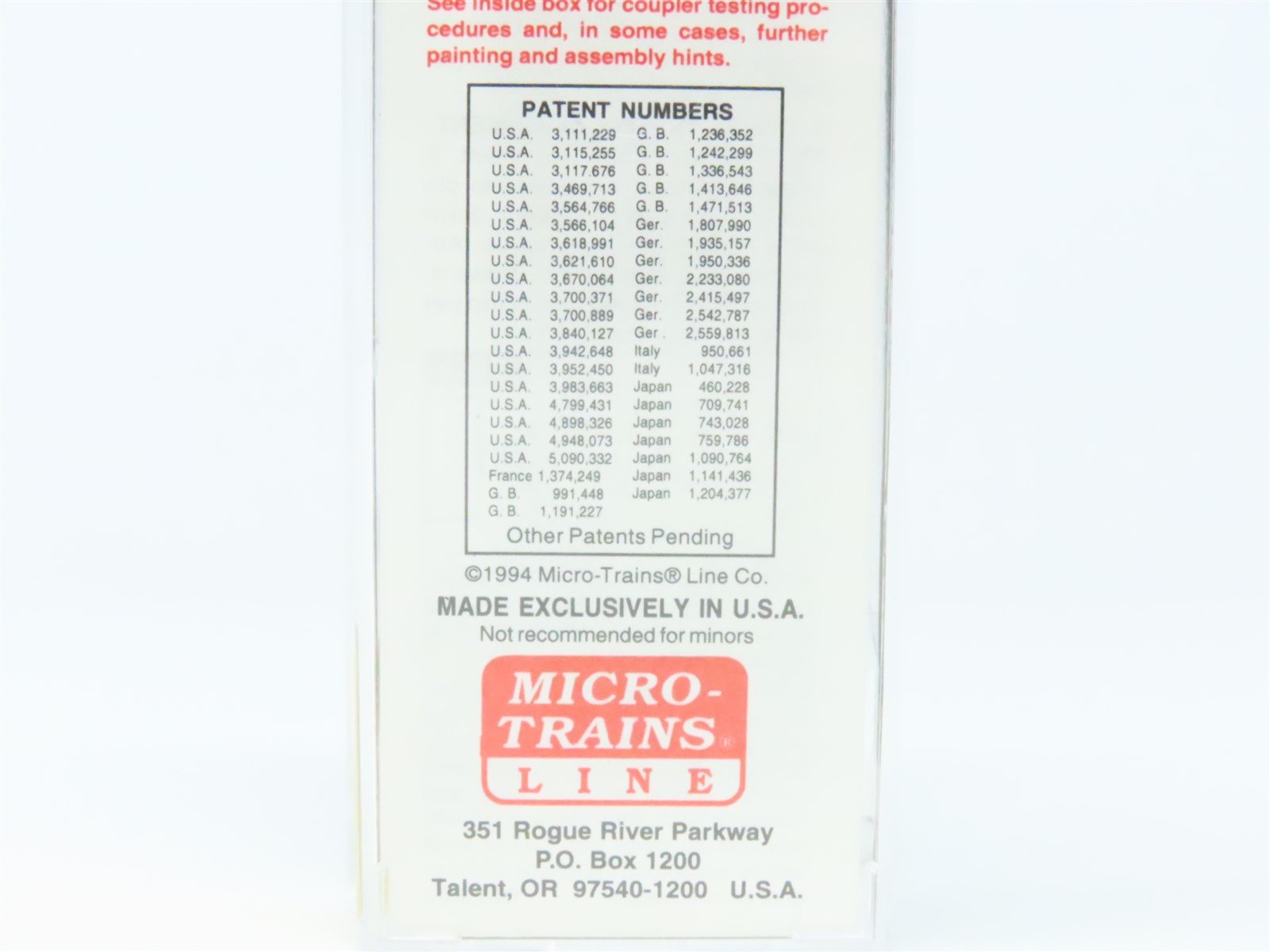 N Scale Micro-Trains MTL 31250 NP Northern Pacific 50' Single Door Box Car #1260