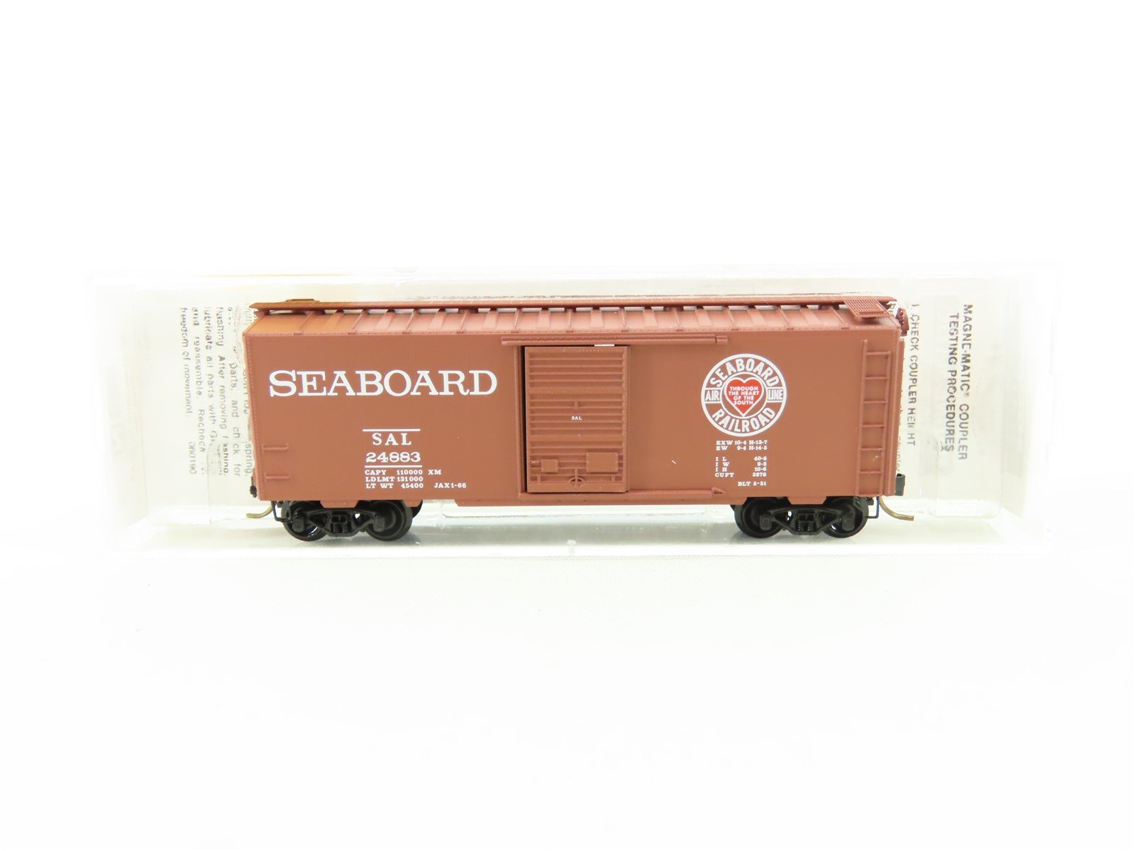 N Scale Micro-Trains MTL 20640 SAL Seaboard Air Line 40' Box Car #24883