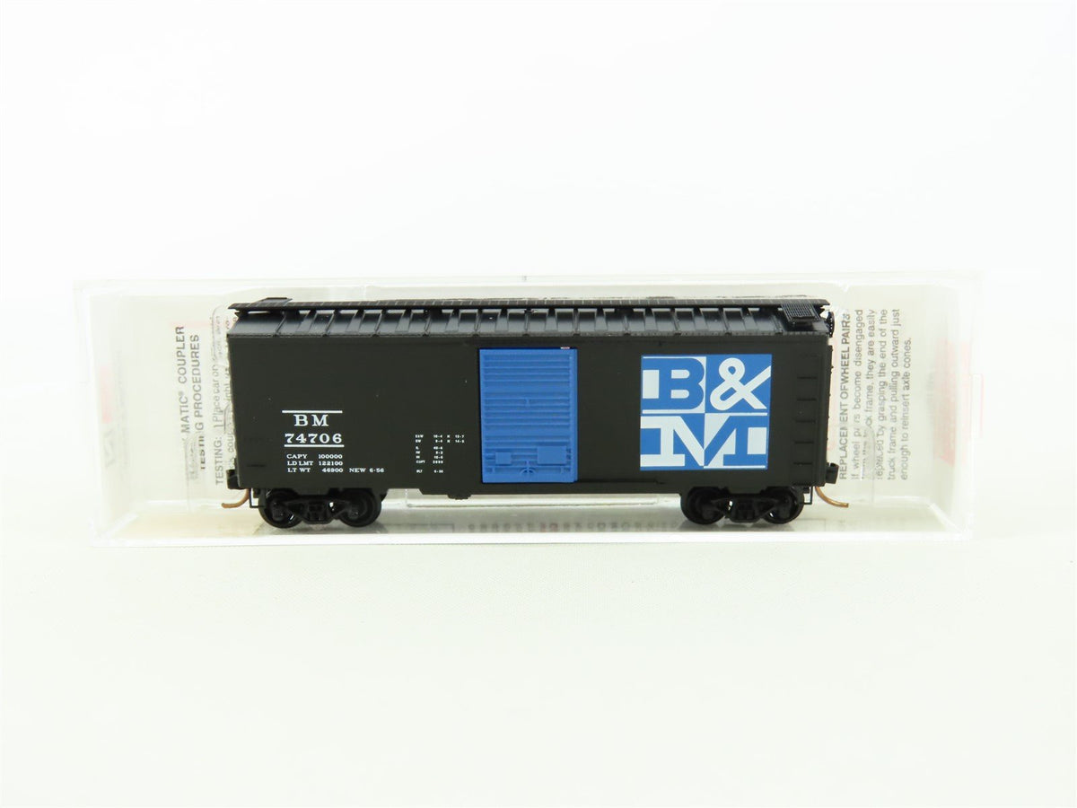 N Scale Micro-Trains MTL 20400 BM Boston &amp; Maine 40&#39; Box Car #74706