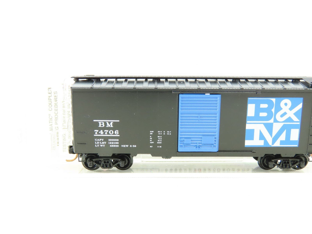 N Scale Micro-Trains MTL 20400 BM Boston &amp; Maine 40&#39; Box Car #74706