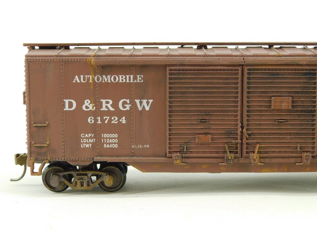 HO  D&amp;RGW Denver &amp; Rio Grande Western Double Door Box Car #61724 - Pro Custom