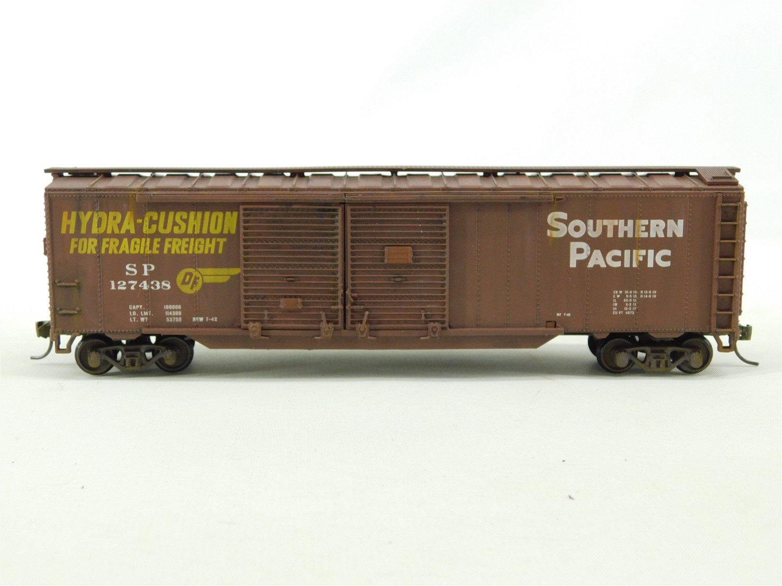 HO  SP Southern Pacific Double Door Box Car #127438 - Pro Custom
