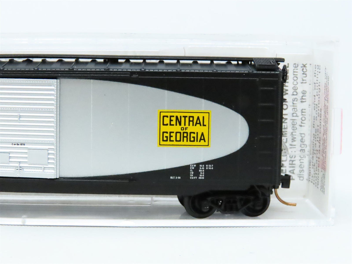 N Scale Micro-Trains MTL 31280 CG Central Of Georgia 50&#39; Steel Box Car #1572