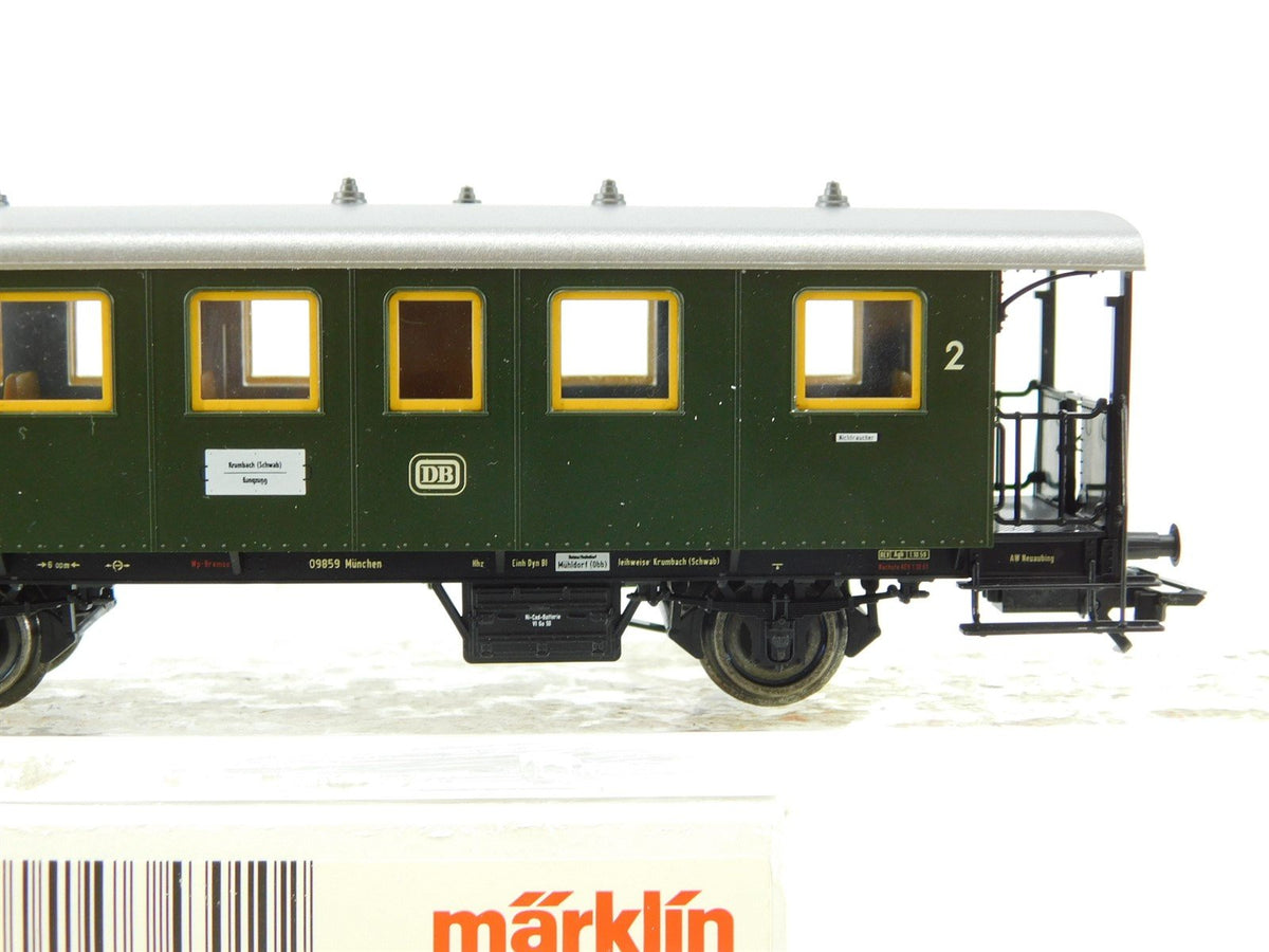 HO Scale Marklin 43010 DB German Federal 2nd Class Coach Passenger Car #09859