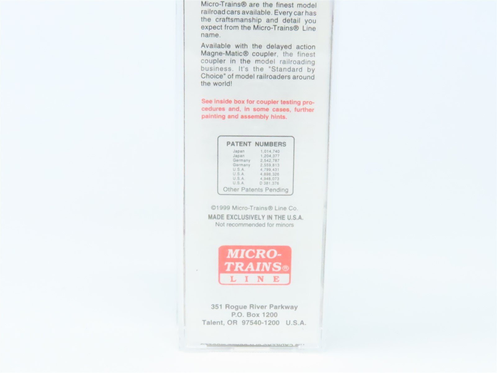 N Scale Micro-Trains MTL 79020 NP Northern Pacific 50' Steel Box Car #39610