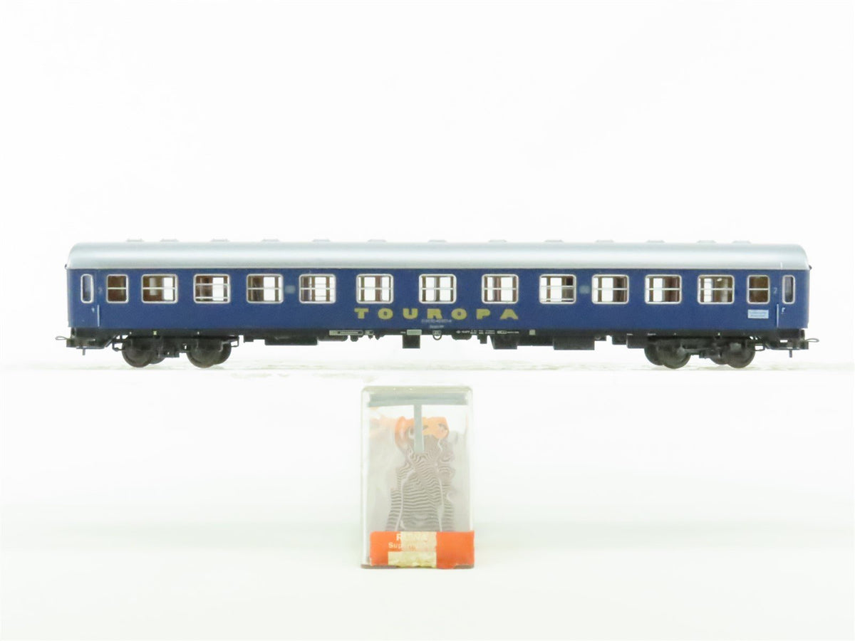 HO Scale Rowa DB German Federal &quot;Touropa&quot; 2nd Class Coach Passenger #507-6