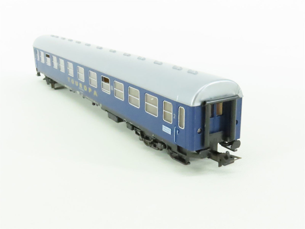 HO Scale Rowa DB German Federal &quot;Touropa&quot; 2nd Class Coach Passenger #507-6