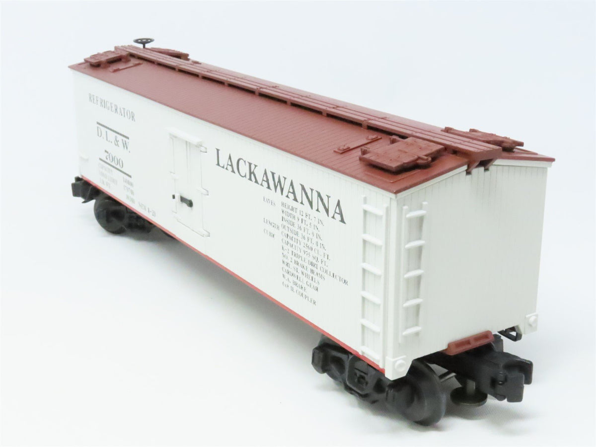 O Gauge 3-Rail Lionel #6-51301 DL&amp;W Delaware Lackawanna &amp; Western Reefer #7000
