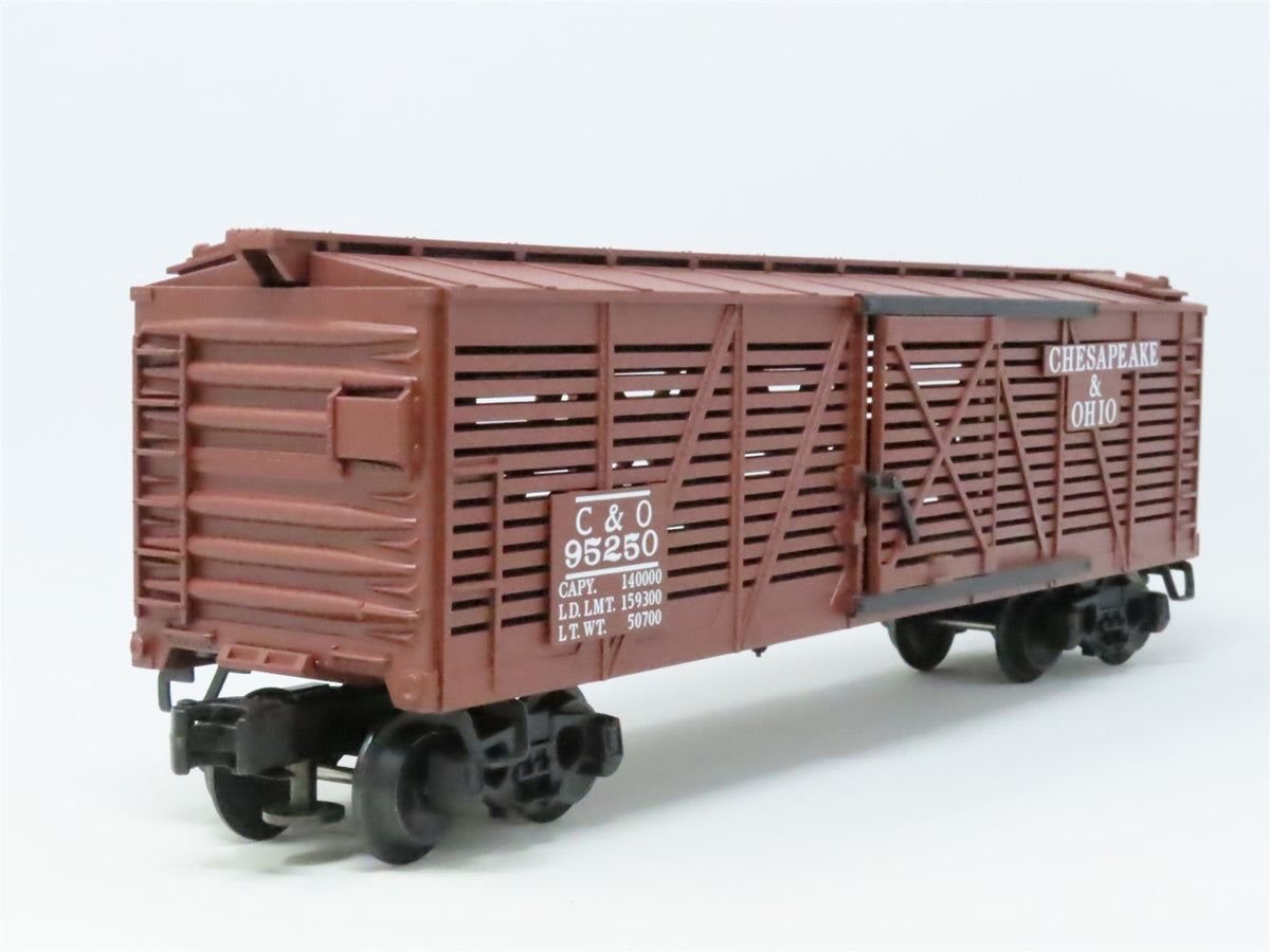 O Gauge 3-Rail Lionel #6-51402 C&amp;O Chesapeake &amp; Ohio Stock Car #95250