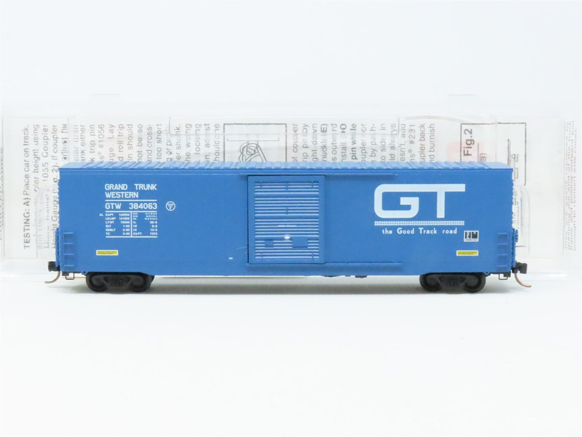 N Scale Micro-Trains MTL #104010 GTW Grand Trunk Western 60&#39; Box Car #384063