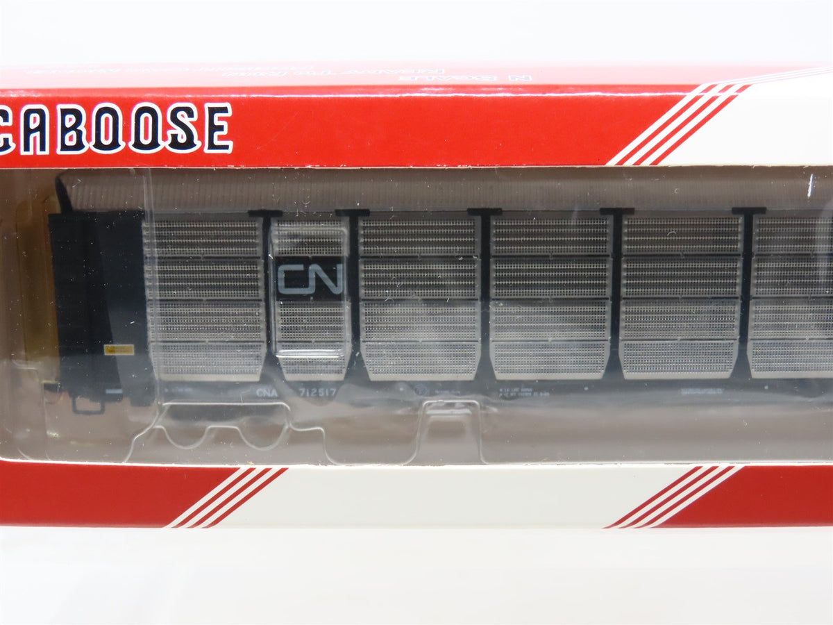 N Scale Red Caboose #CNA-9 CNA CN Canadian National Bi-Level Auto Rack #712517