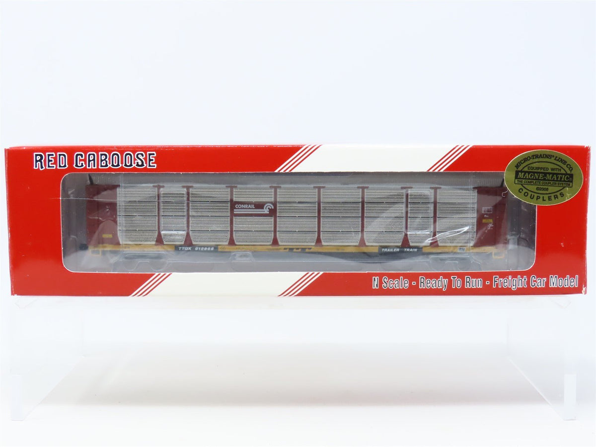 N Scale Red Caboose #CR TT-5 TTGX CR Conrail Bi-Level Auto Rack #912898