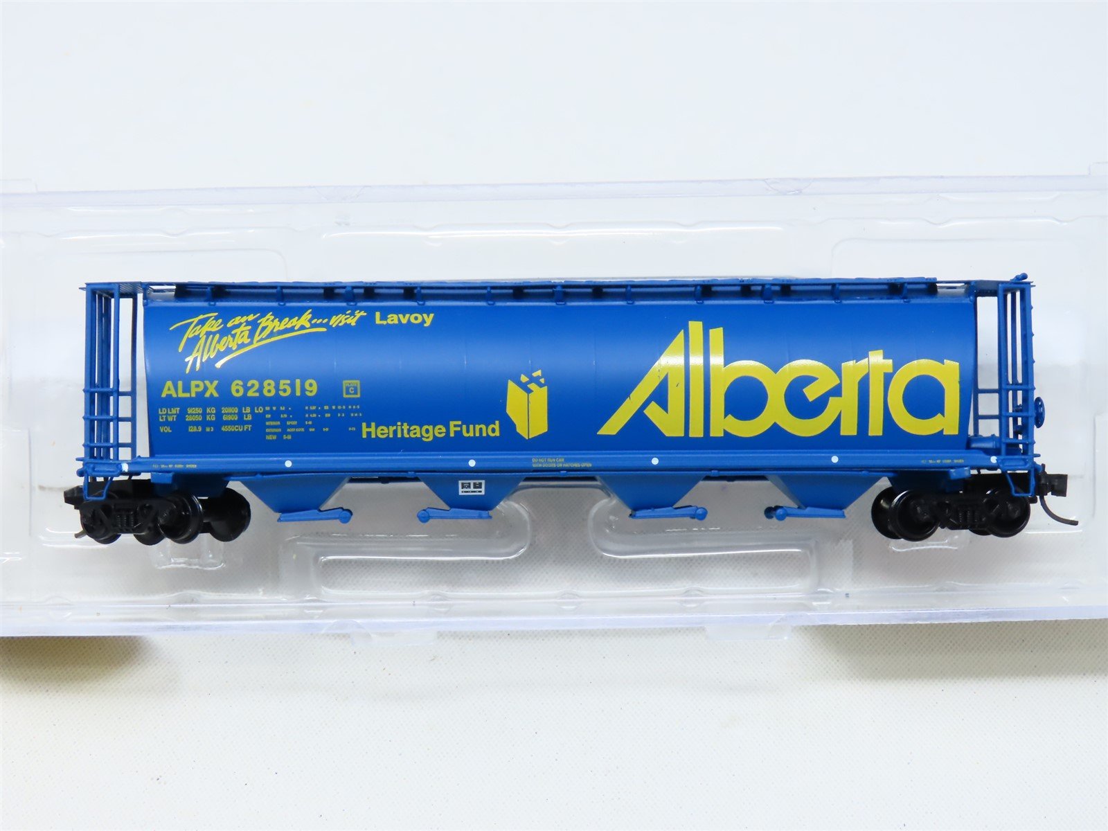 N Scale InterMountain 65118-36 ALPX Alberta "Take A Break" 4-Bay Hopper #628519