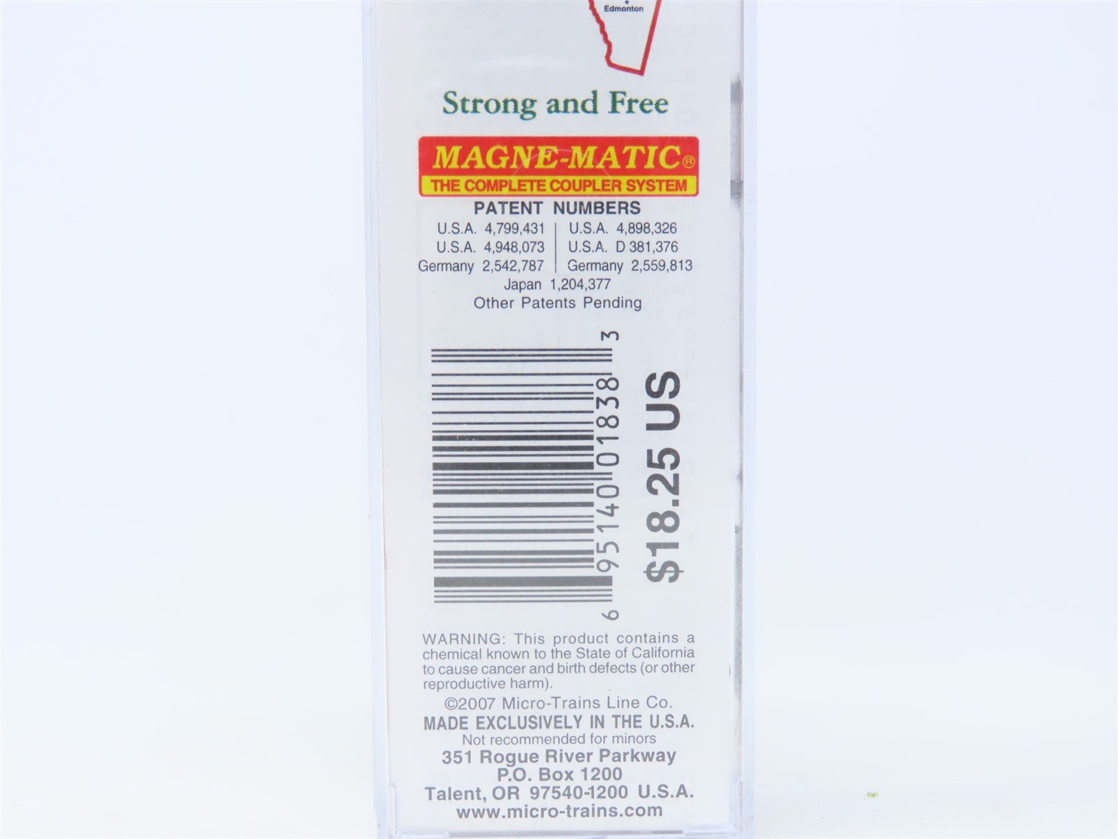 N Scale Micro-Trains MTL #07700155 AB Alberta Provincial 50' Box Car #1905