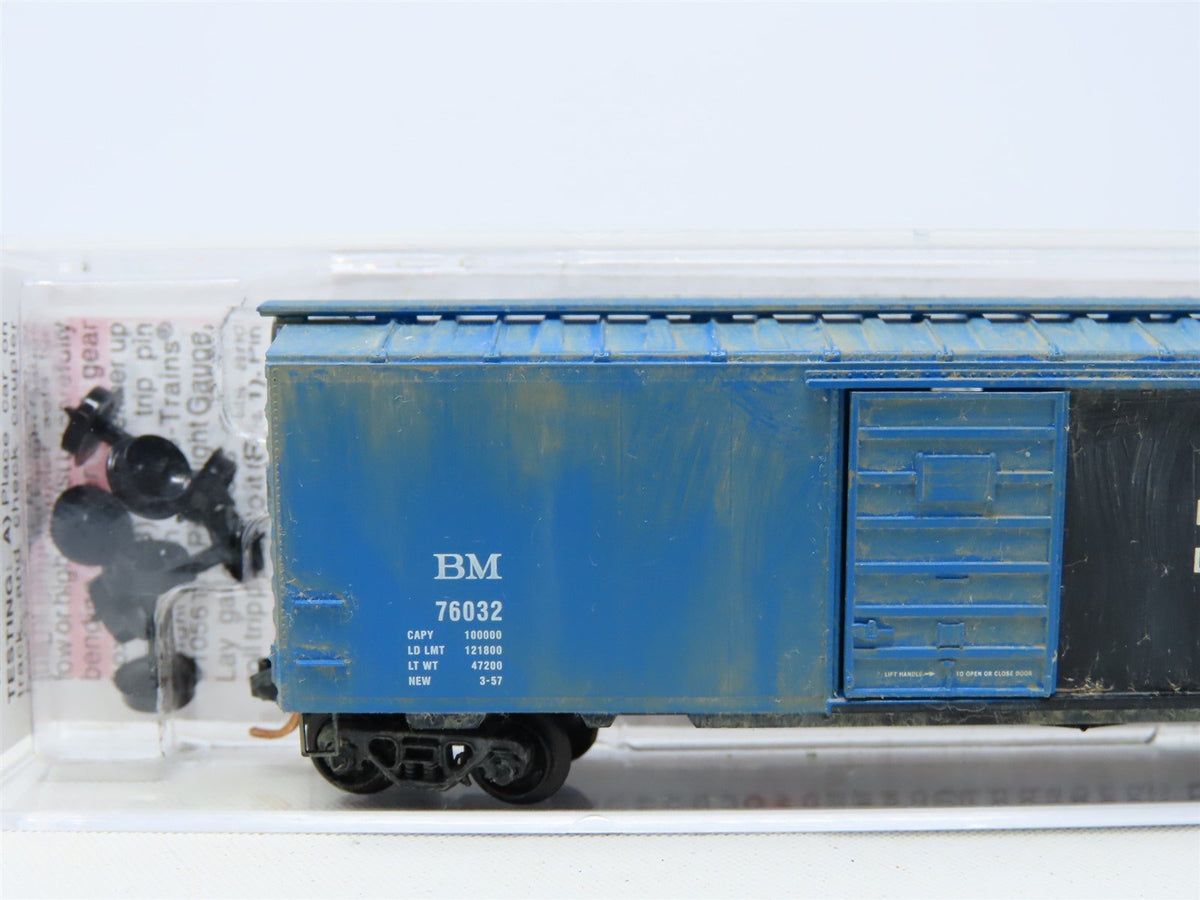 N Micro-Trains MTL #02000696 BM Boston &amp; Maine 40&#39; Box Car #76032 - Custom