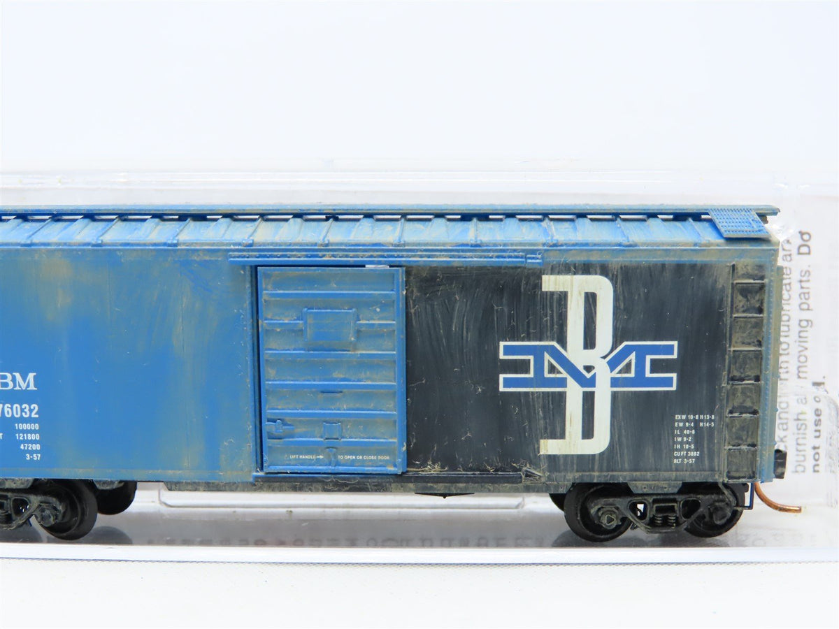 N Micro-Trains MTL #02000696 BM Boston &amp; Maine 40&#39; Box Car #76032 - Custom