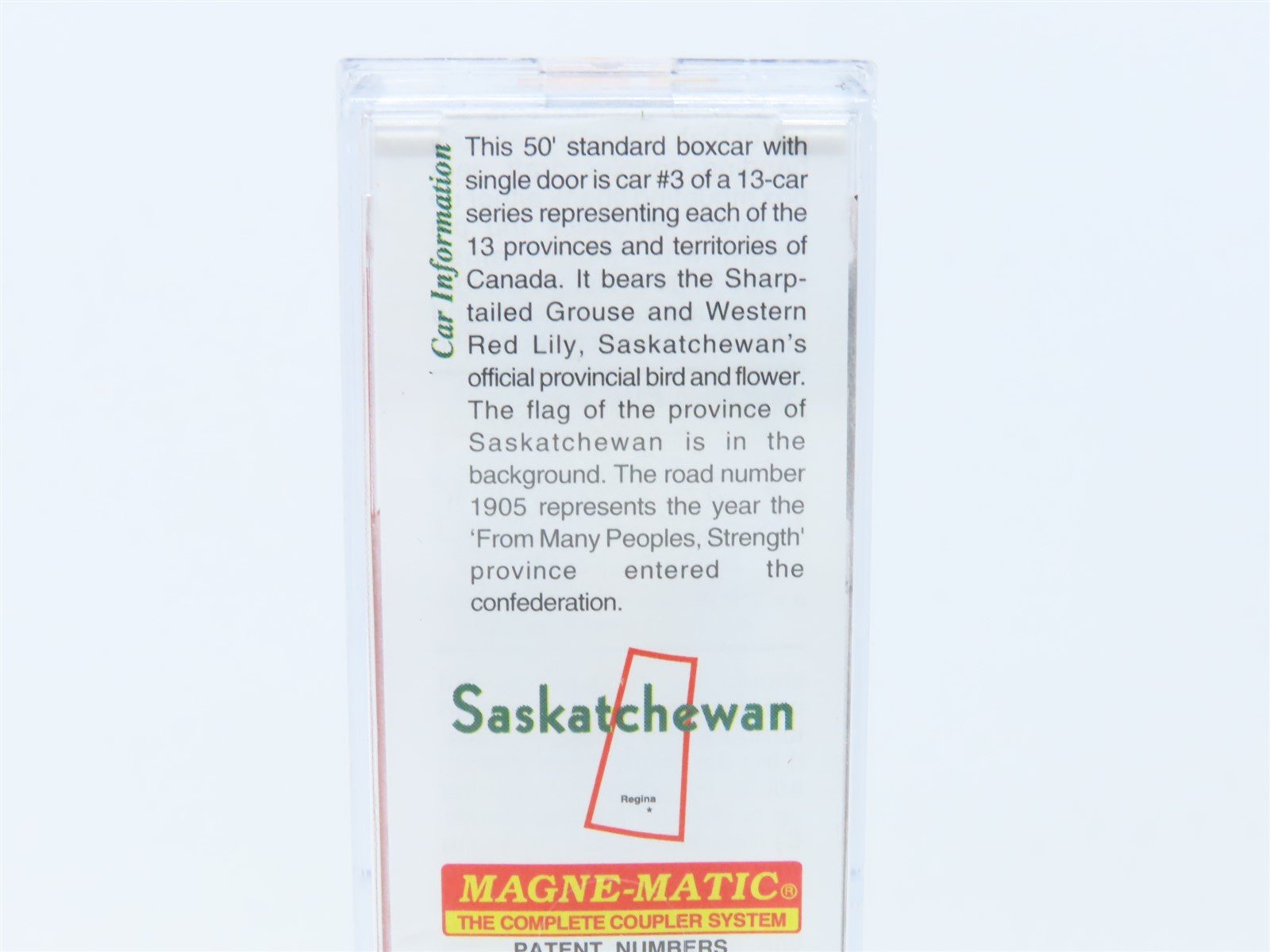N Scale Micro-Trains MTL #07700153 SK Saskatchewan Provincial 50' Box Car #1905
