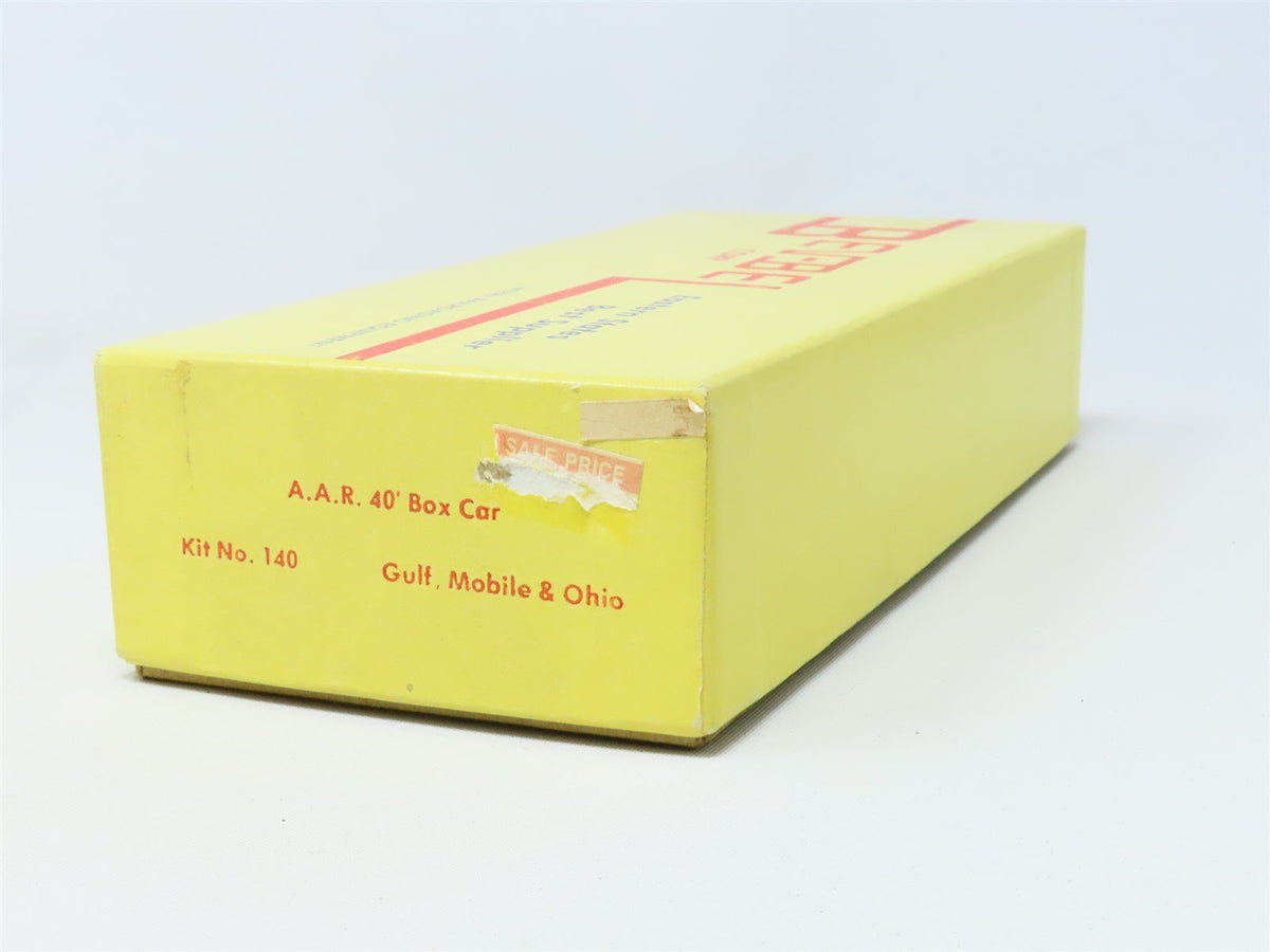 HO Scale Bev-Bel Wood Kit #140 GM&amp;O Gulf Mobile &amp; Ohio 40&#39; AAR Box Car