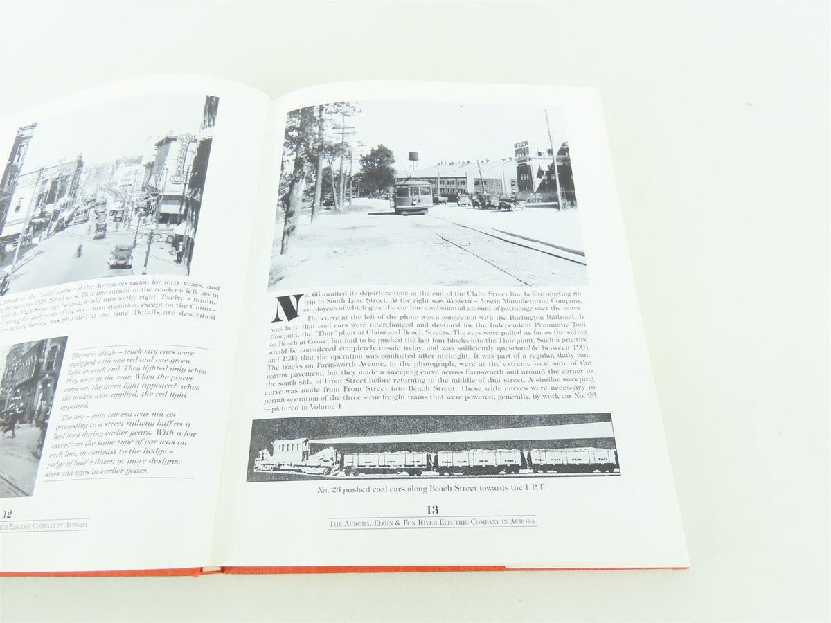 Aurora Elgin Area Streetcars Interurbans by Hopkins Stolp Peffers ©1993 HC Book