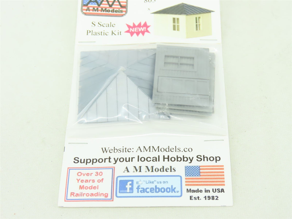 S Scale AM Models Plastic Kit #803 Shed #3