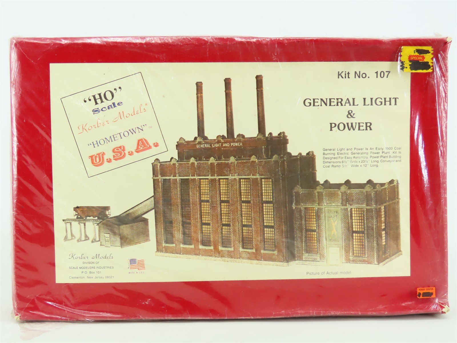 HO 1/87 Scale Korber Models "Hometown U.S.A." Kit #107 General Light & Power