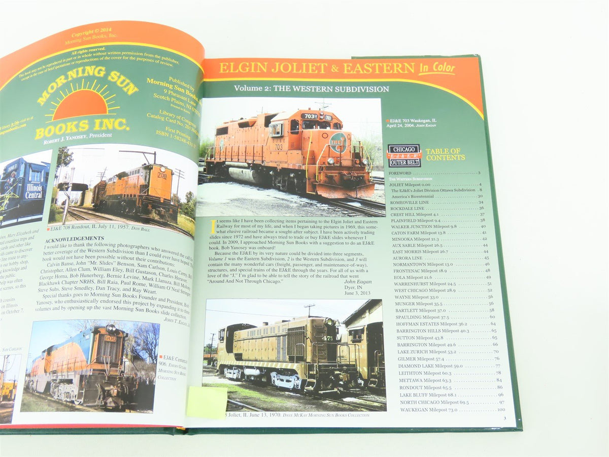 Morning Sun: Elgin Joliet &amp; Eastern In Color Vol.2 John T Eagan © 2014 HC Book