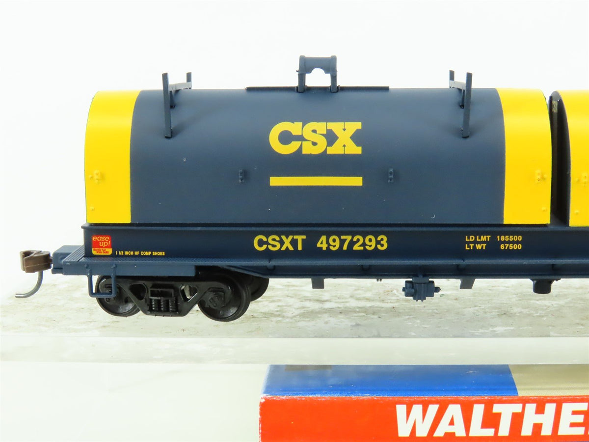 HO Scale Walthers 932-3822 CSXT Cushion Round Hoods Coil Car #497293