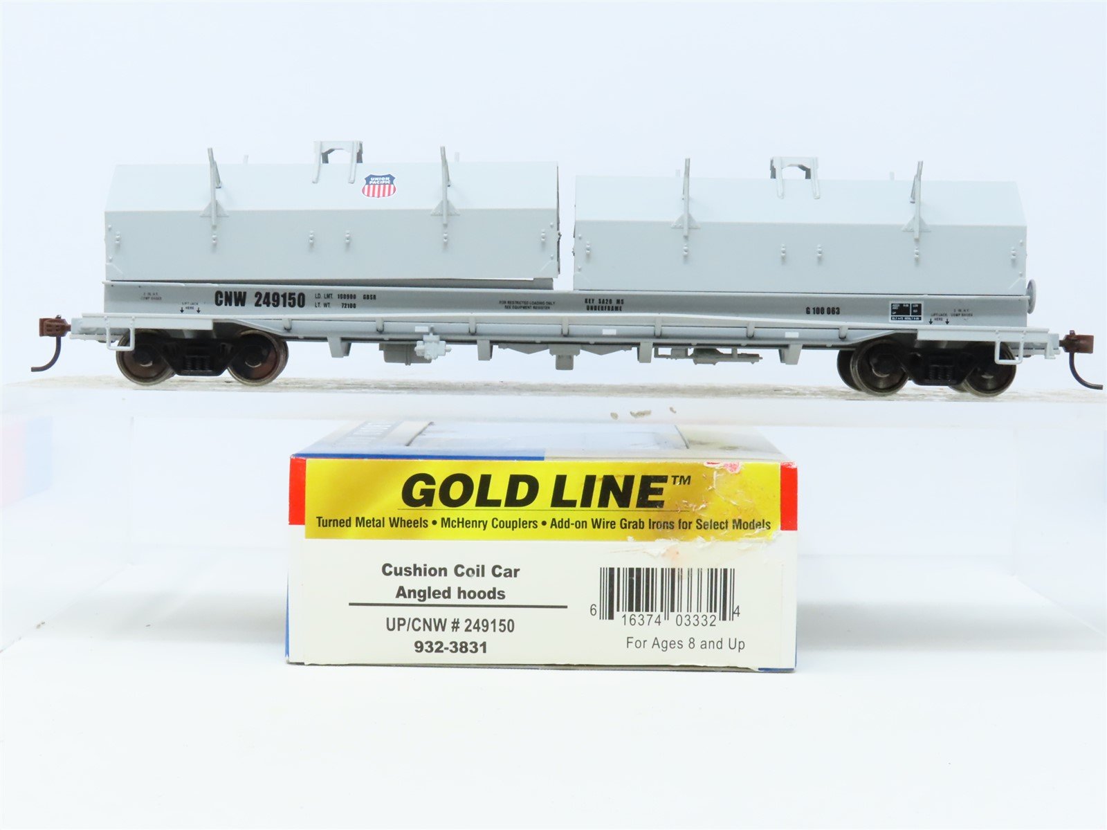 HO Scale Walthers Gold Line 932-3831 CNW UP Union Pacific Coil Car #249150