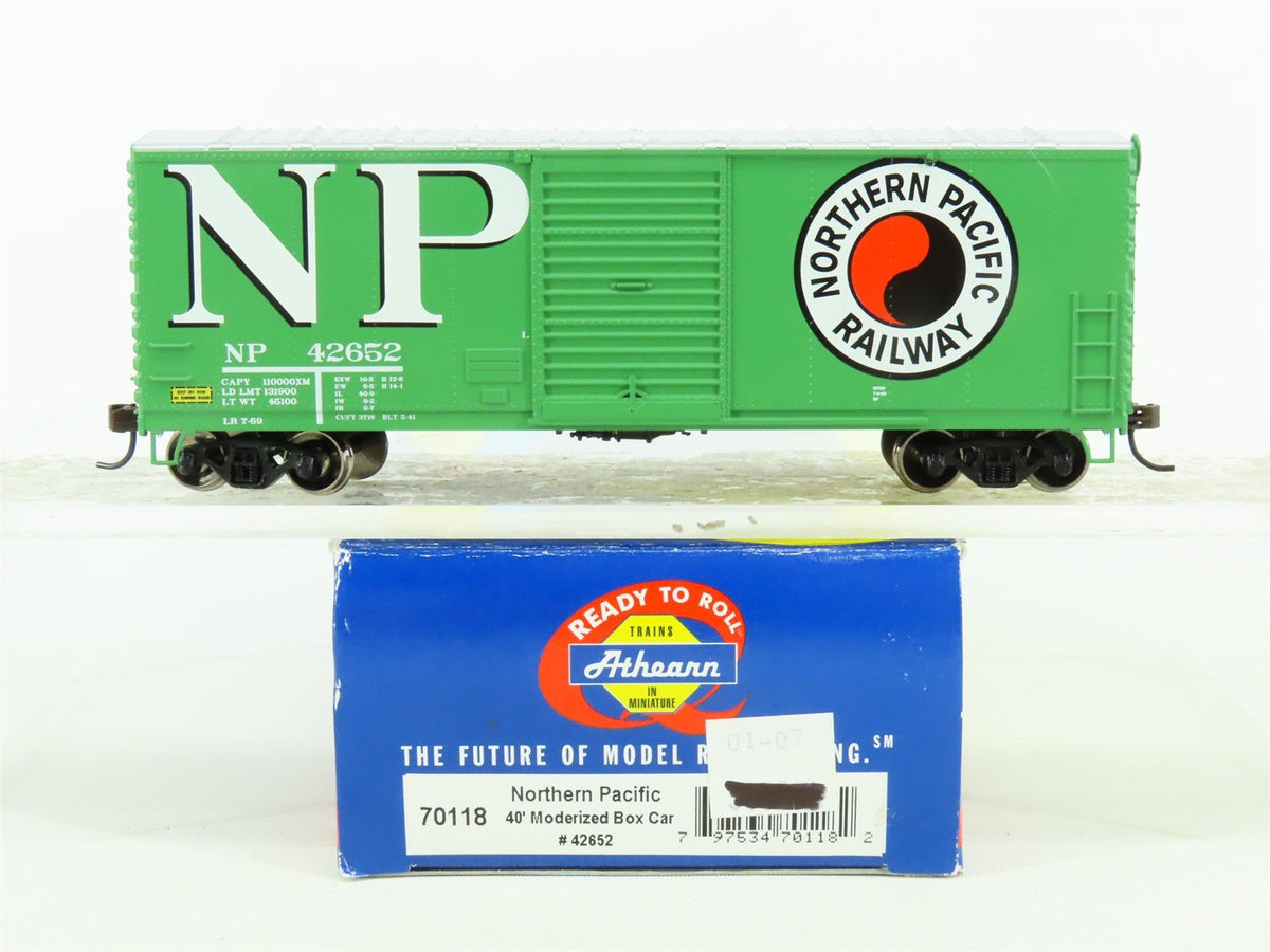 HO Scale Athearn 70118 NP Northern Pacific 40&#39; Modernized Box Car #42652