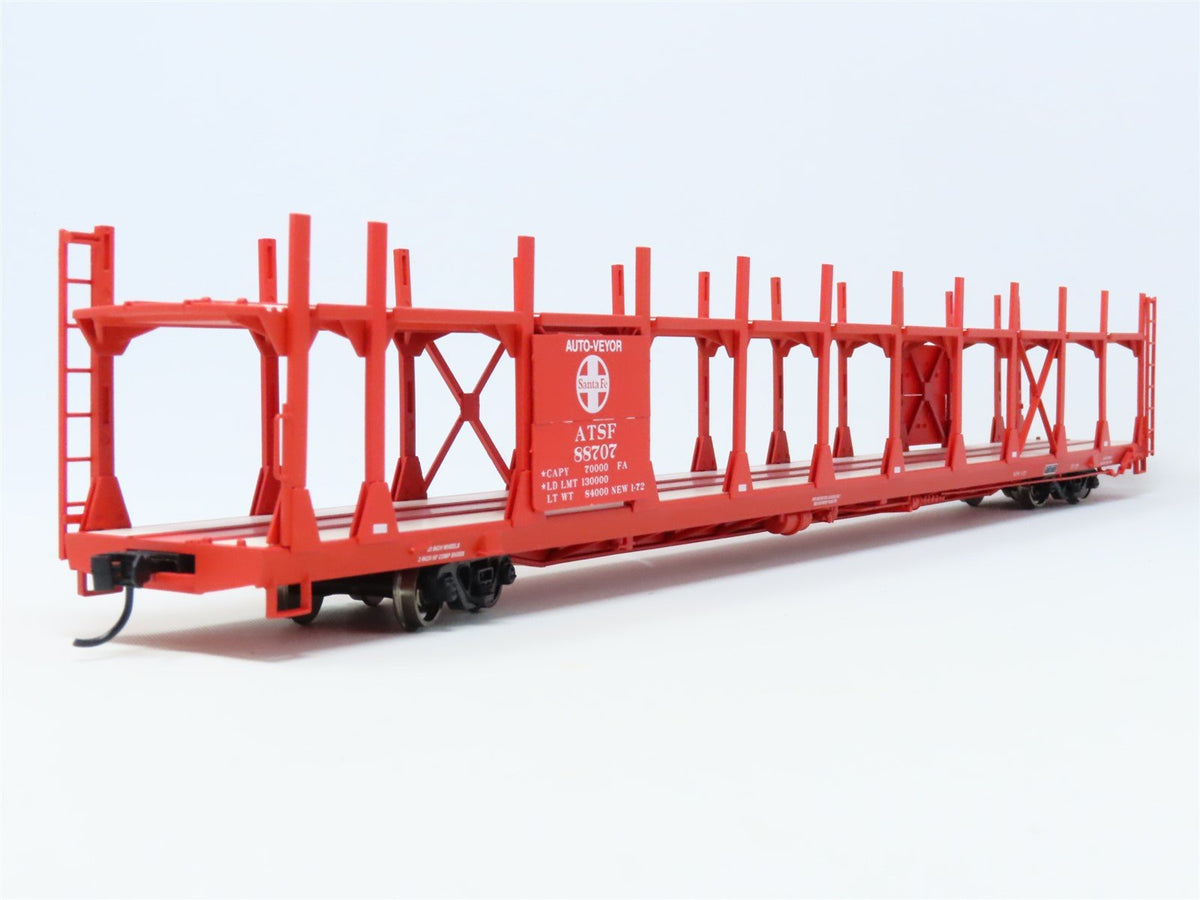 HO Walthers Mainline 910-8001 ATSF Santa Fe 89&#39; Bi-Level Auto Rack Car #88707