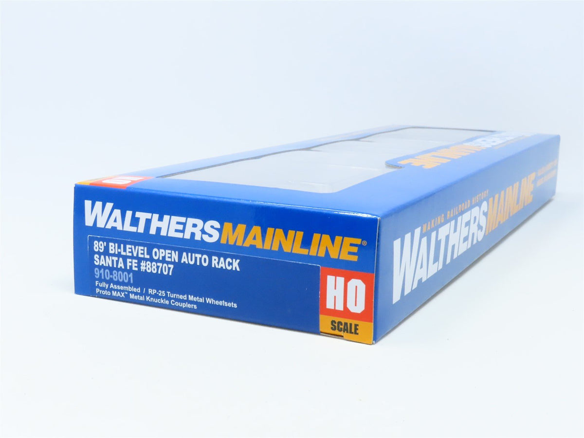 HO Walthers Mainline 910-8001 ATSF Santa Fe 89&#39; Bi-Level Auto Rack Car #88707