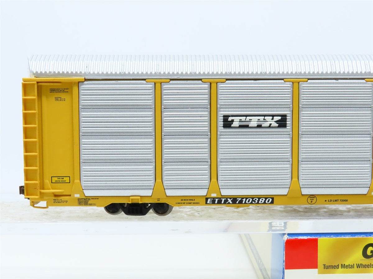 HO Walthers Gold Line 932-4859 ETTX 89&#39; Tri-Level Auto Carrier #710380 Custom