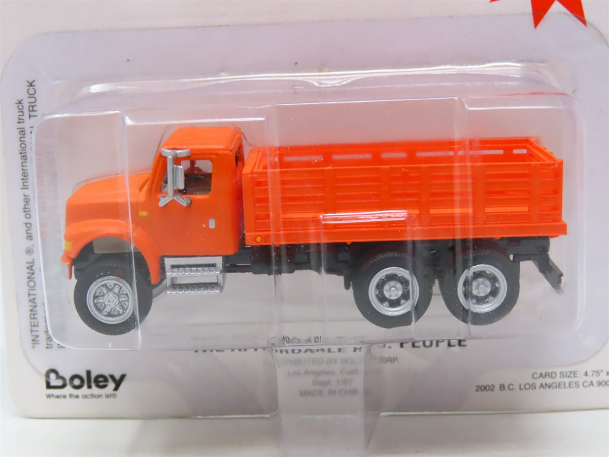 HO Scale Boley Dept. 1-87 #4006-99 International Stake Bed Truck- Orange