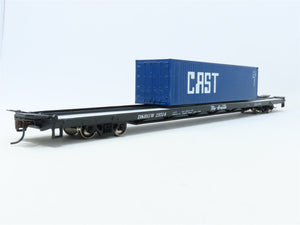 HO Scale Athearn 74238 D&RGW Rio Grande 85' Flat Car #21514 w/ Container