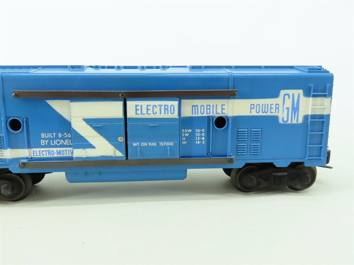 O 3-Rail Lionel EMD Electro Mobile Power Box Car #3530 w/ Blue Fuel Tank