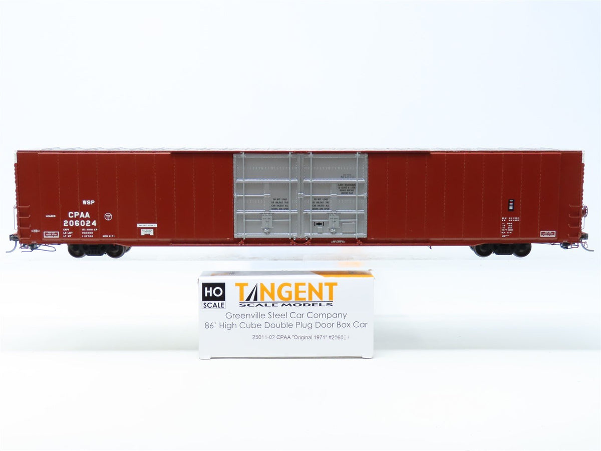 HO Scale Tangent 25011-02 CPAA Greenville 86&#39; High Cube Box Car #206024