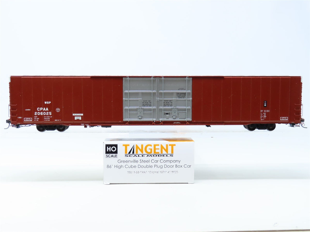 HO Scale Tangent 25011-03 CPAA Greenville 86&#39; High Cube Box Car #206025