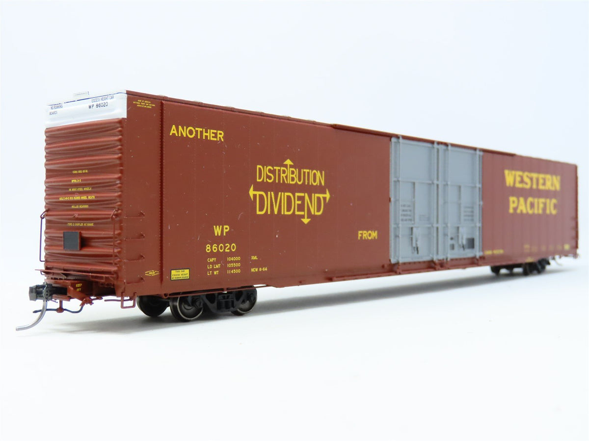 HO Tangent 25022-04 WP Western Pacific 86&#39; Greenville High Cube Box Car #86020