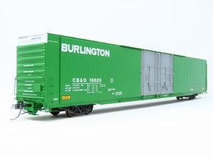 HO Tangent 25028-02 CB&Q Burlington Route 86' Greenville High Cube Boxcar 15025