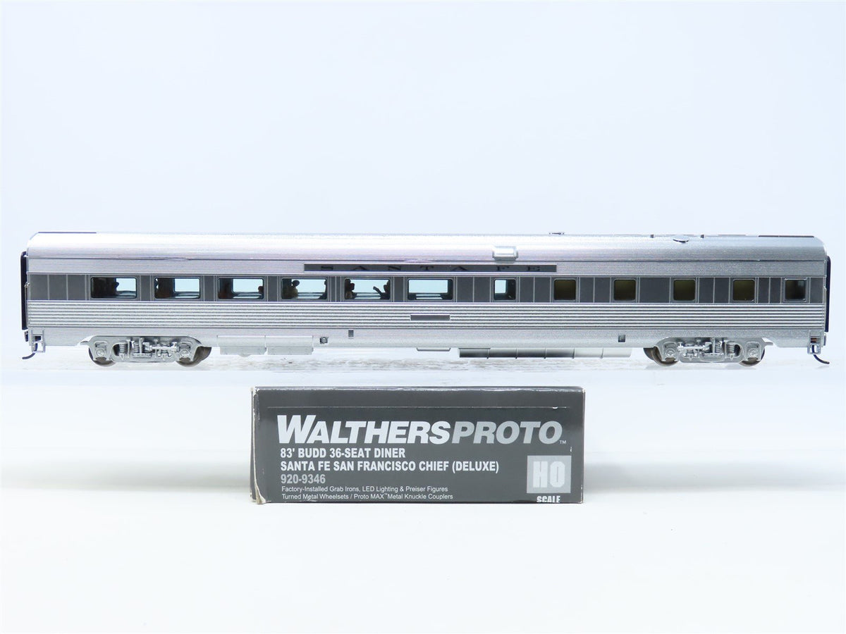HO Scale Walthers Proto 920-9346 ATSF Santa Fe 83&#39; Budd 36-Seat Diner Passenger