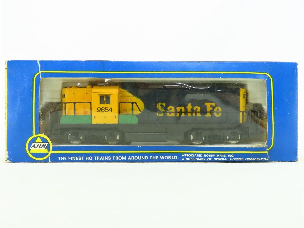 HO Scale AHM ATSF Santa Fe EMD GP18 Diesel Kellog&#39;s/Eggo Freight Train Set