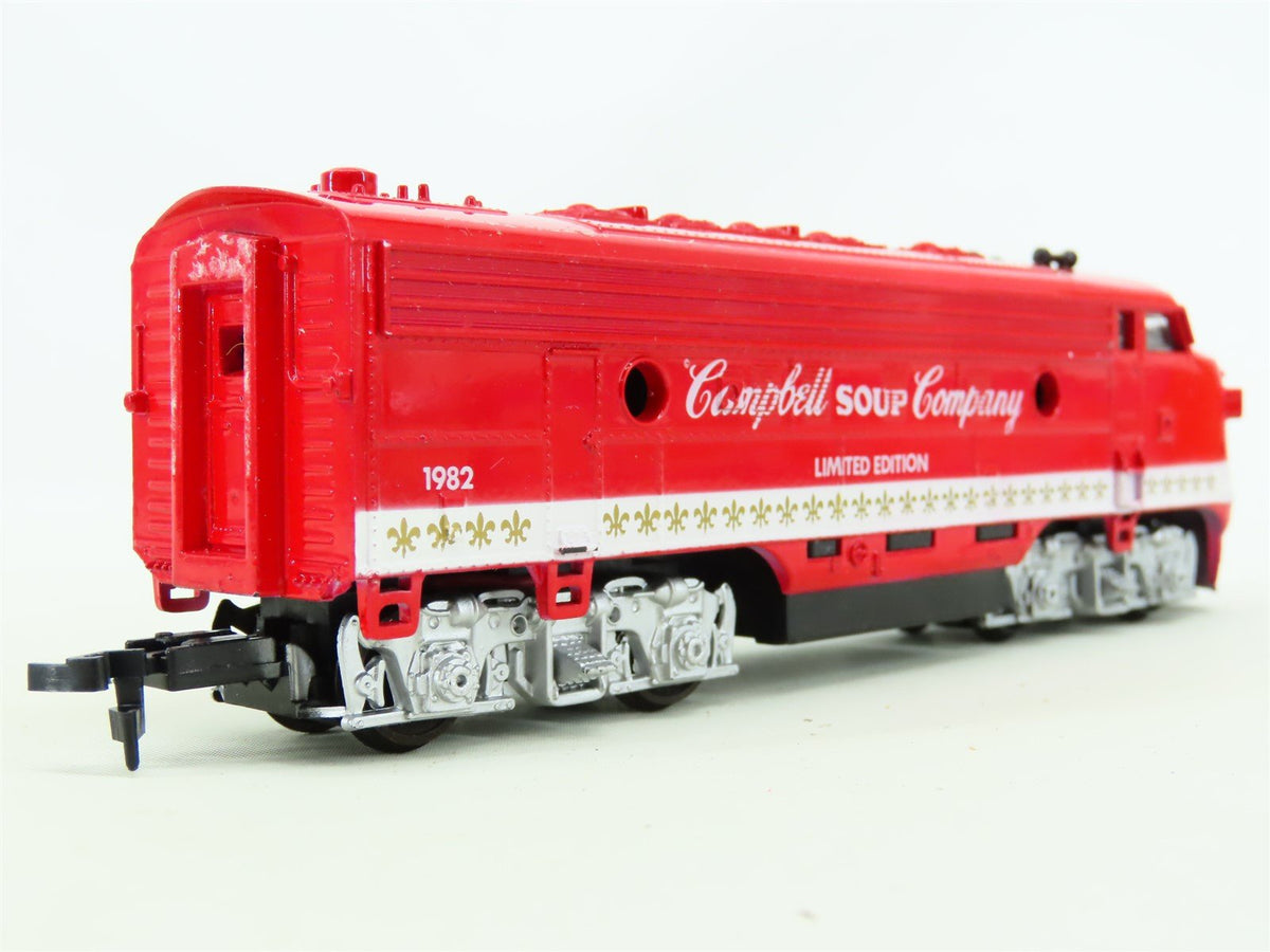 HO Scale Life-Like #8373 Campbell&#39;s Soup F7A Diesel Freight Train Set