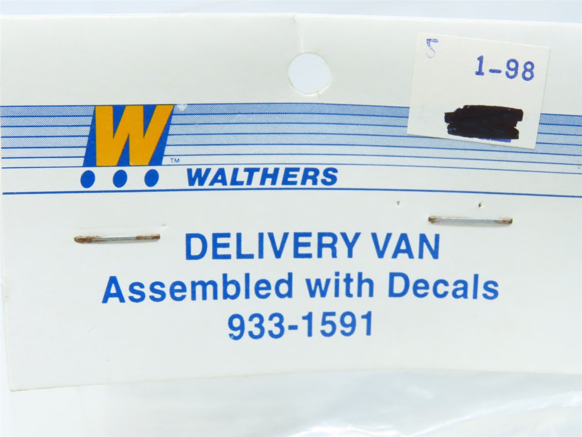 HO 1/87 Scale Walthers #933-1591 Assembled Undecorated Delivery Van w/ Decals