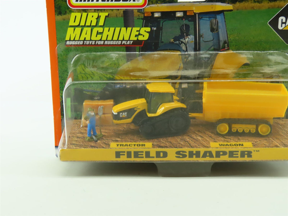 Matchbox Dirt Machines #34309 CAT Field Shaper Tractor &amp; Wagon