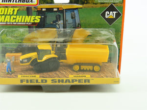 Matchbox Dirt Machines #34309 CAT Field Shaper Tractor & Wagon