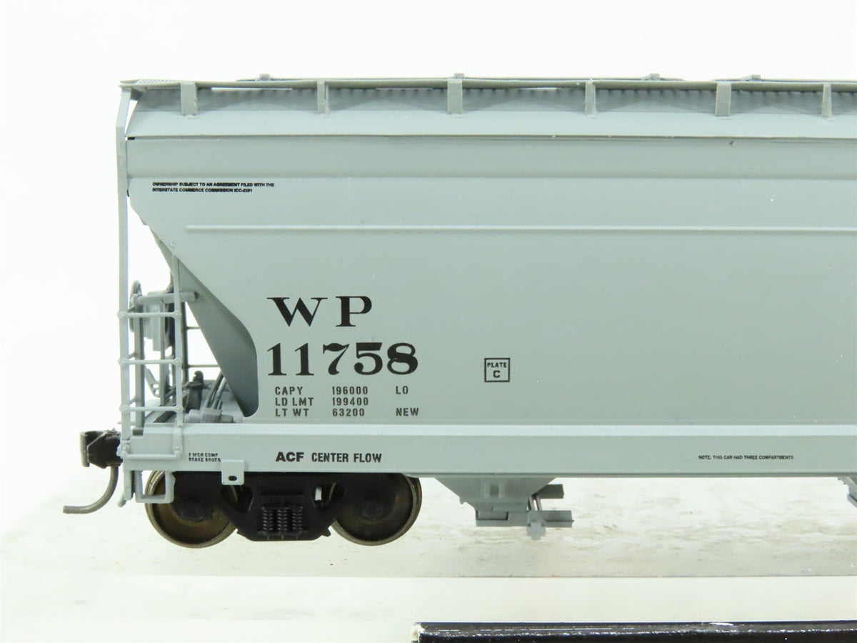 HO Scale InterMountain 47033-02 WP Western Pacific 3-Bay Covered Hopper #11758