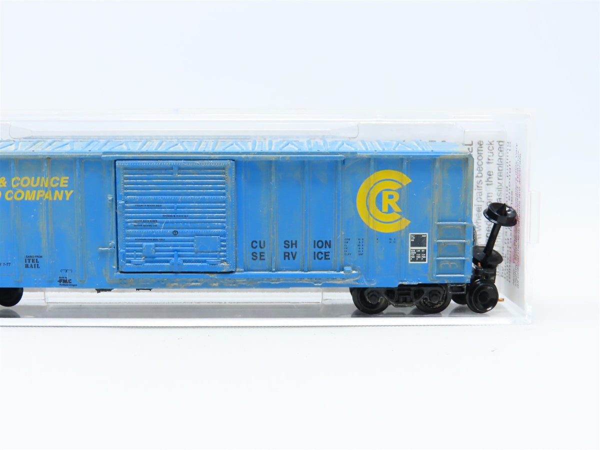 N Scale Micro-Trains MTL 25140 CCR Corinth &amp; Counce 50&#39; Box Car #6407 Weathered