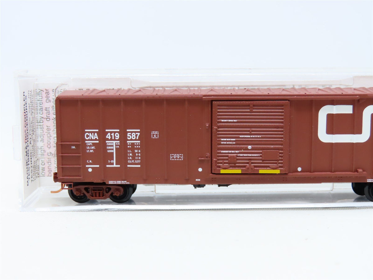 N Scale Micro-Trains MTL 25650 CN Canadian National 50&#39; Steel Box Car #419587