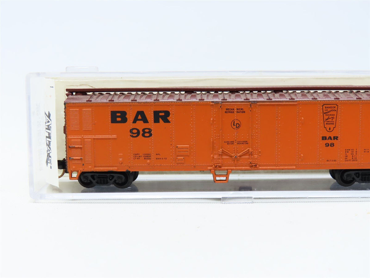 N Scale Atlas 3652 BAR Bangor &amp; Aroostook 50&#39; Mechanical Reefer #98